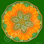 2nd Chakra Orange Sunflower Mandala