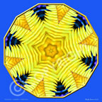 3rd Ckahra Yellow Fern Flower Mandala