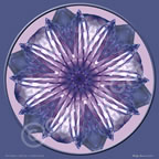 6th Chakra Prple Crystal Mandala