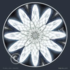 7th Chakra Glassy White Mandala